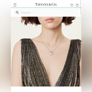 Return to Tiffany Lovestruck Heart Tag Pendant Silver small